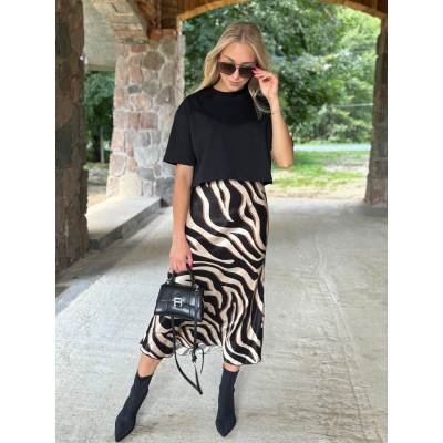 Spódnica z satynowej...