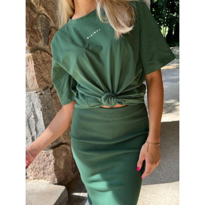 T-shirt MINIMAL - zielony