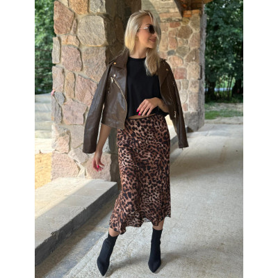 Spódnica wiskozowa midi -...