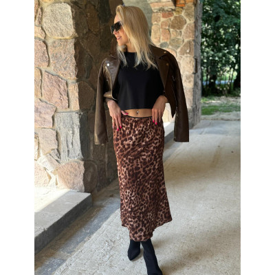 Spódnica wiskozowa midi -...