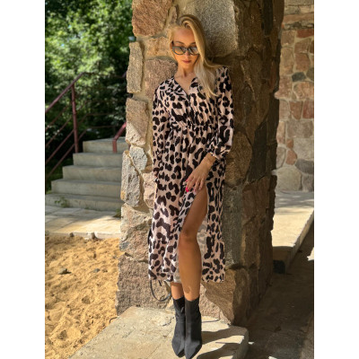 Sukienka MEG MIDI - beżowa...