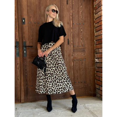 Spódnica satynowa ANIMAL  -...