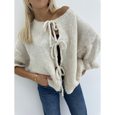 Kardigan z wiązaniem SWEET...