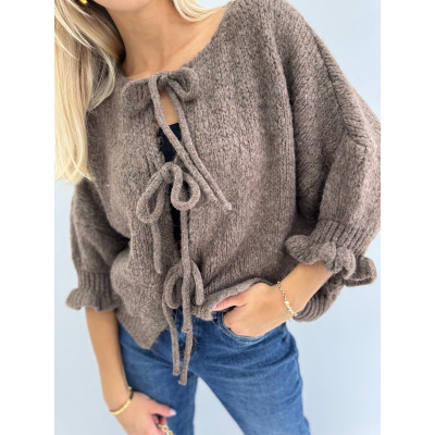 Kardigan z wiązaniem SWEET...