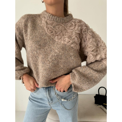 Sweter ROSE - fango