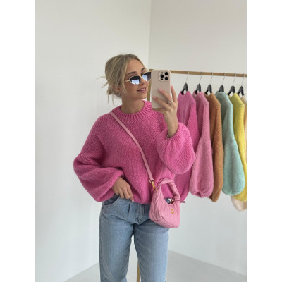 Sweter COMO - intensywny róż