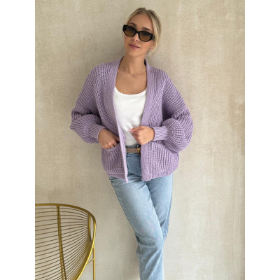 Kardigan Bocca - wrzos