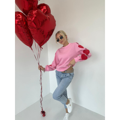 Bluza LOVE - cukierkowy róż