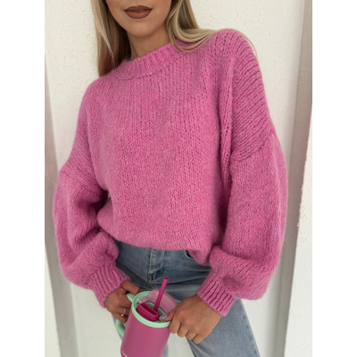 Sweter AMORA - intensywny róż
