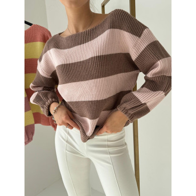 Sweterek w paski VENI -...