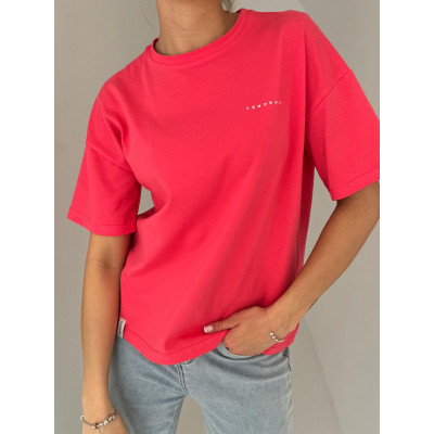 T-shirt LENOSHKA BASIC - koral