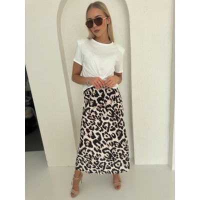 Spódnica satynowa midi SAWANNA