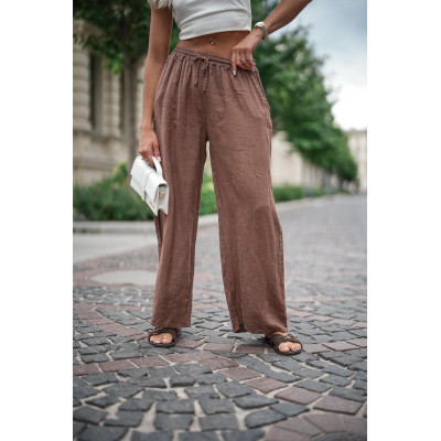 Spodnie lniane SOLEA -...