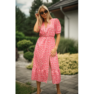 Sukienka MEG midi - różowa...