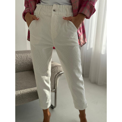 Spodnie sztruksowe PASTEL -...