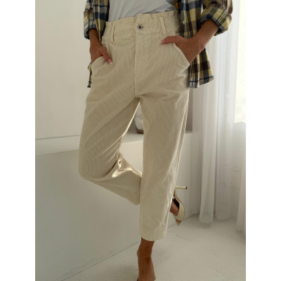 Spodnie sztruksowe PASTEL -...