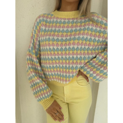 Sweter PASTEL DREAM - żółty