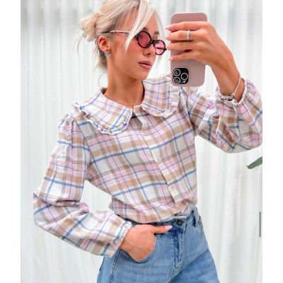 Koszula w kratkę z...