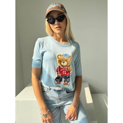 T-shirt  sweterkowy BEAR -...