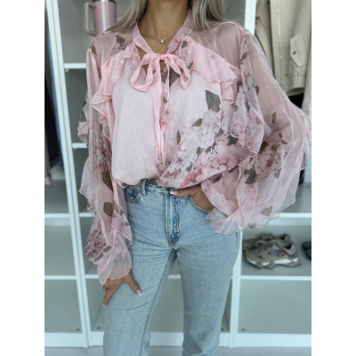 Koszula z wiązaniem PASTEL...