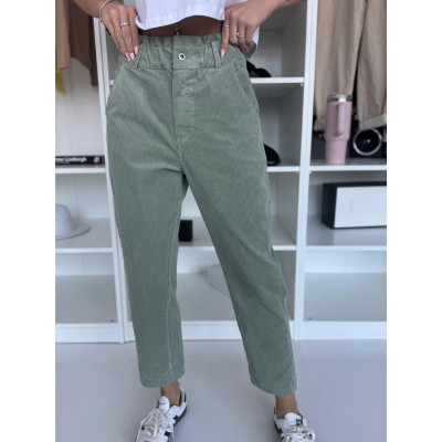 Spodnie sztruksowe PASTEL -...