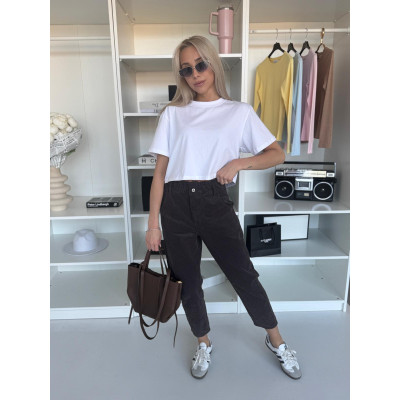 Spodnie sztruksowe PASTEL -...