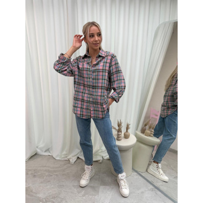 Koszula HARPER - różowa w...