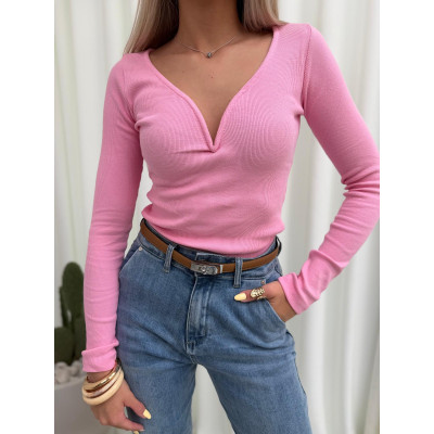Bluzka SOFT v-neck z długim...