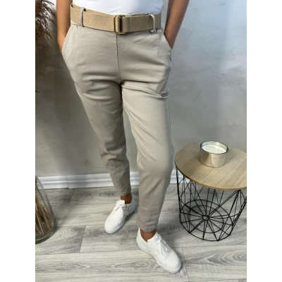 Spodnie Gina - jasny beż