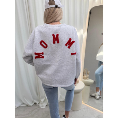Bluza MOMMY - szary melanż...