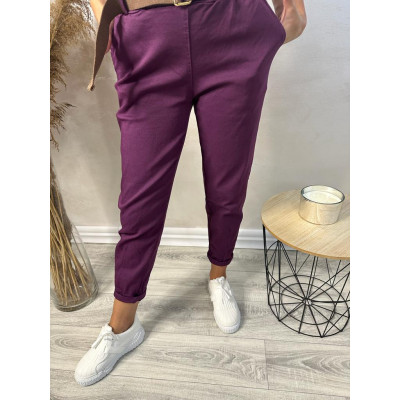 Spodnie Gina - śliwka