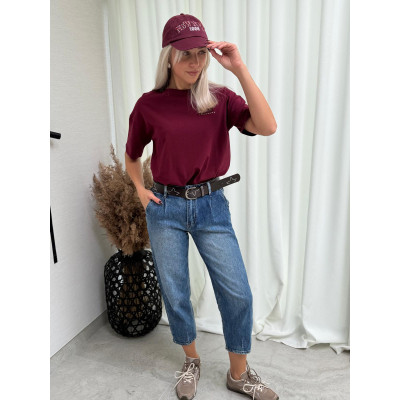 T-shirt MINIMAL - bordo
