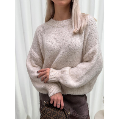 Sweter oversize LANA - taupe