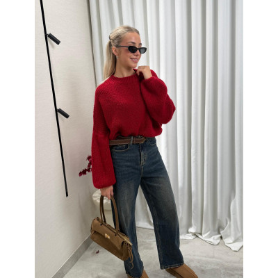Sweter COMO - czerwony