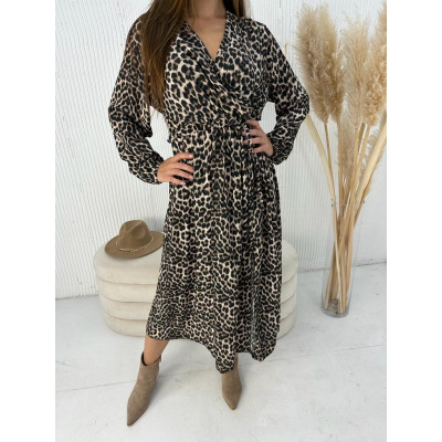 Sukienka Lucy maxi - panterka