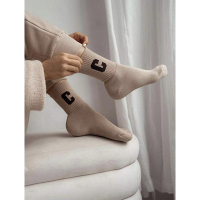 Skarpetki z prążkowanym...