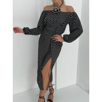 Sukienka ROSE midi - czarna...